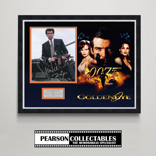 Pierce Brosnan 'Goldeneye' Autograph Display