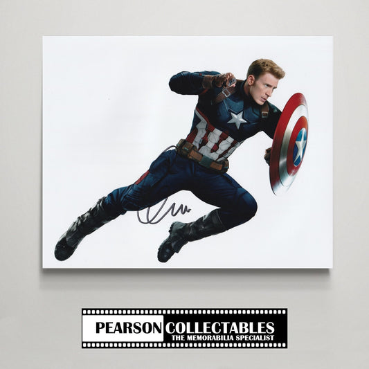 Chris Evans 'Captain America' Autograph Photo