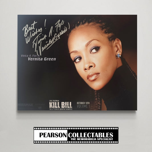 Vivica A. Fox Signed 'Kill Bill' Mini-Poster