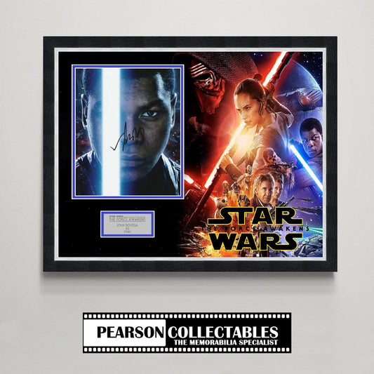 John Boyega 'Star Wars: The Force Awakens' Autograph Display
