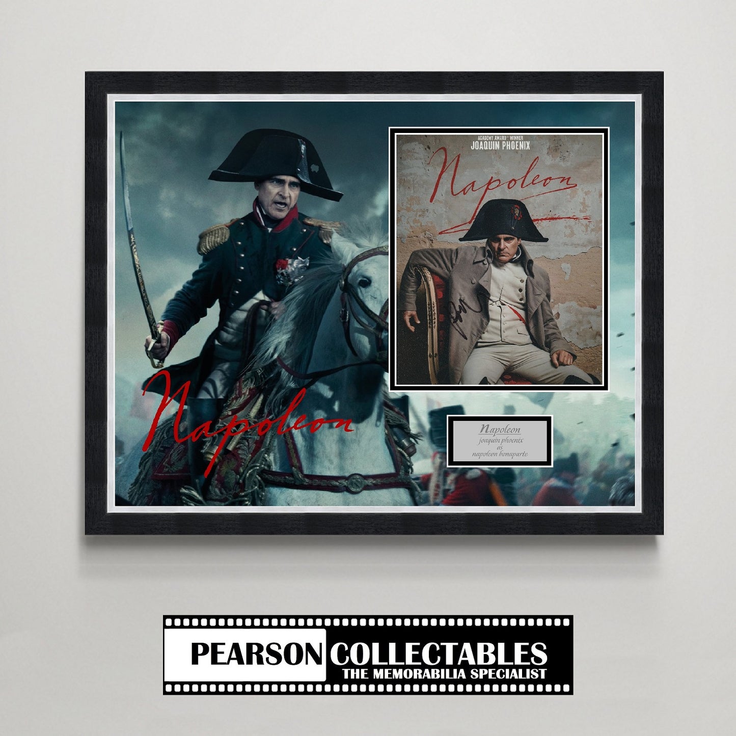 Joaquin Phoenix 'Napoleon' Autograph Display