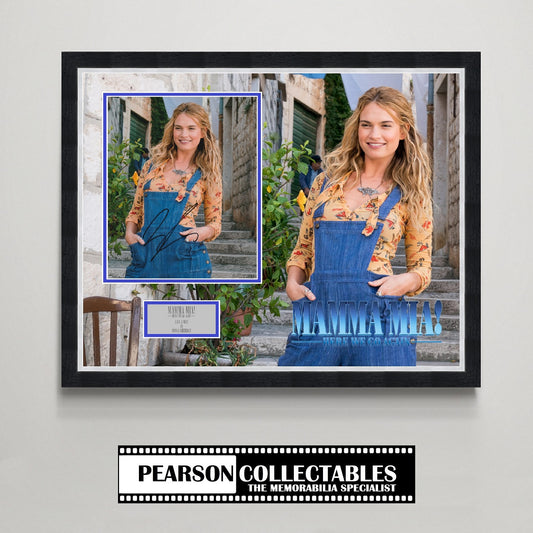Lily James 'Mamma Mia! Here We Go Again' Autograph Display