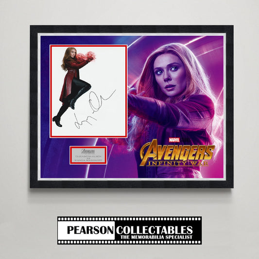 Elizabeth Olsen 'Avengers: Infinity War' Autograph Display