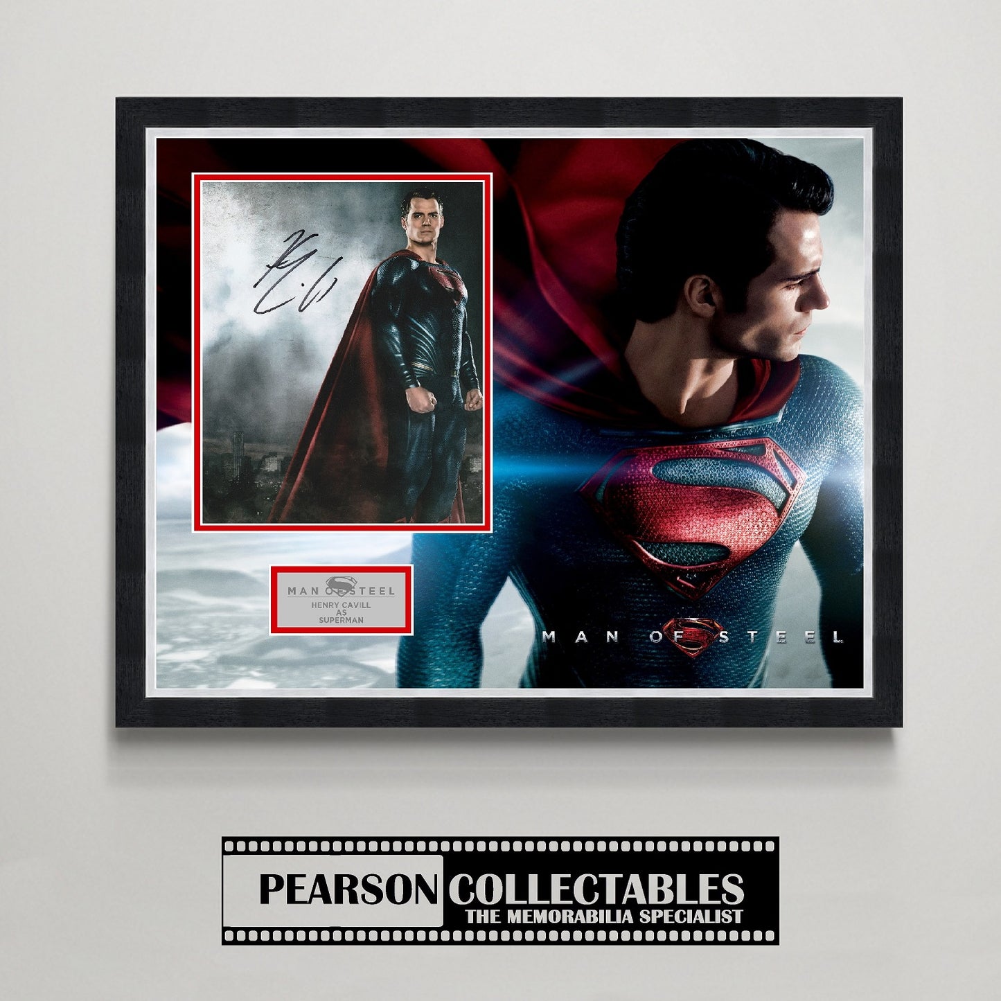 Henry Cavill 'Man Of Steel' Autograph Display