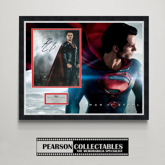 Henry Cavill 'Man Of Steel' Autograph Display