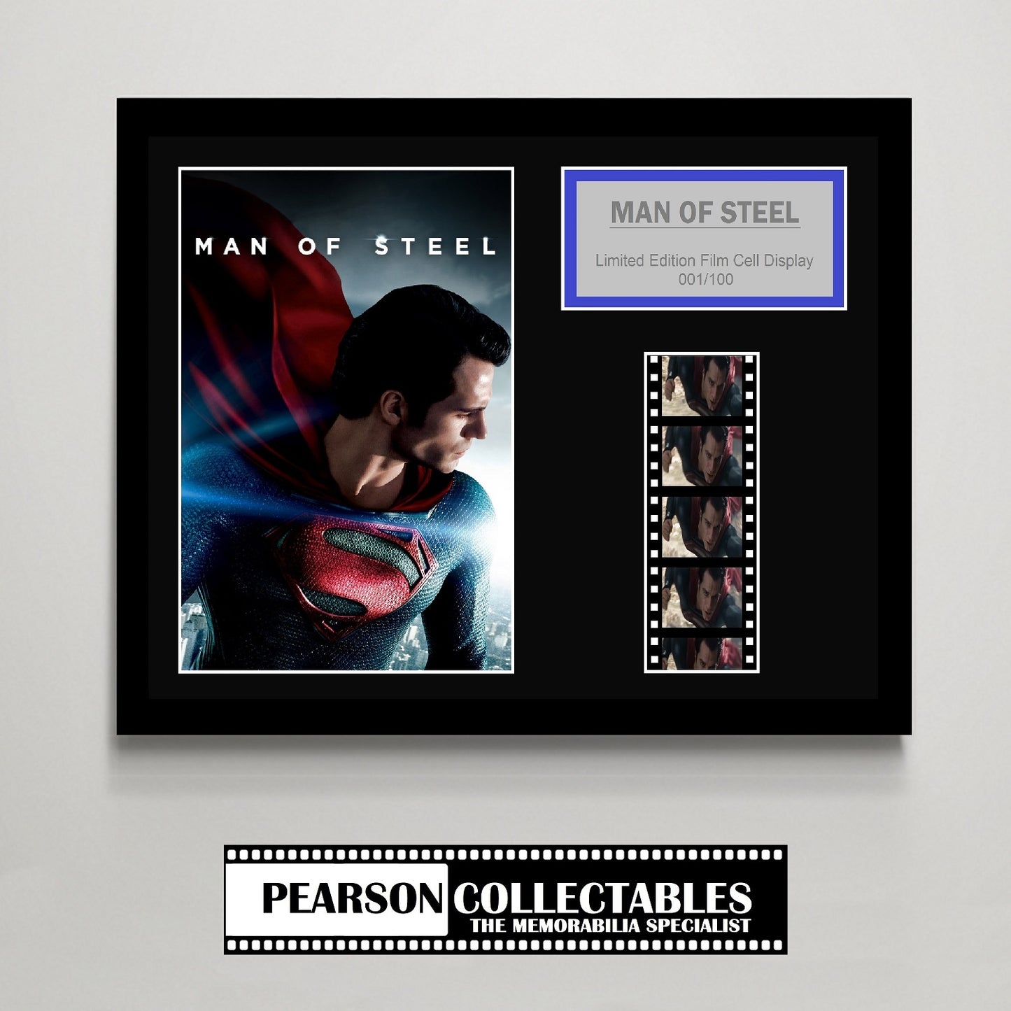 Man Of Steel Small Film Cell Display