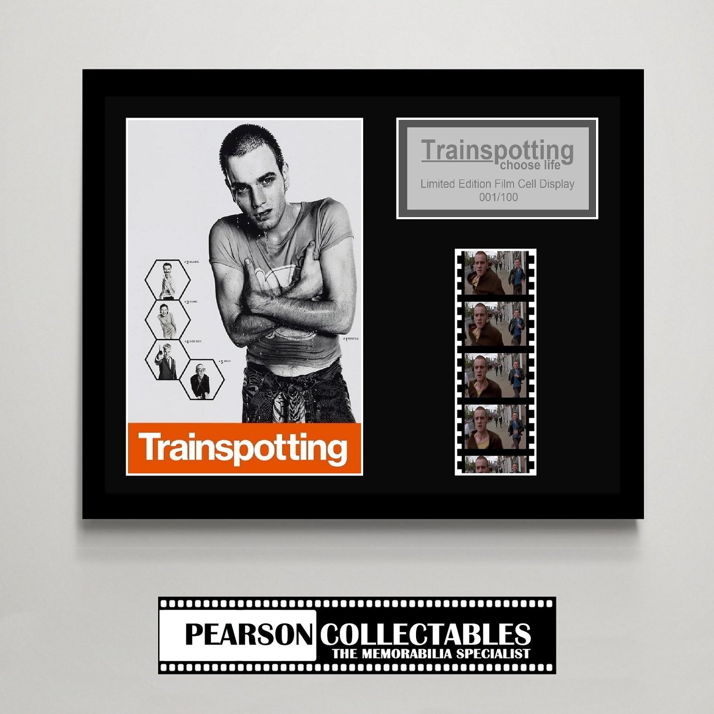 Trainspotting Small Film Cell Display