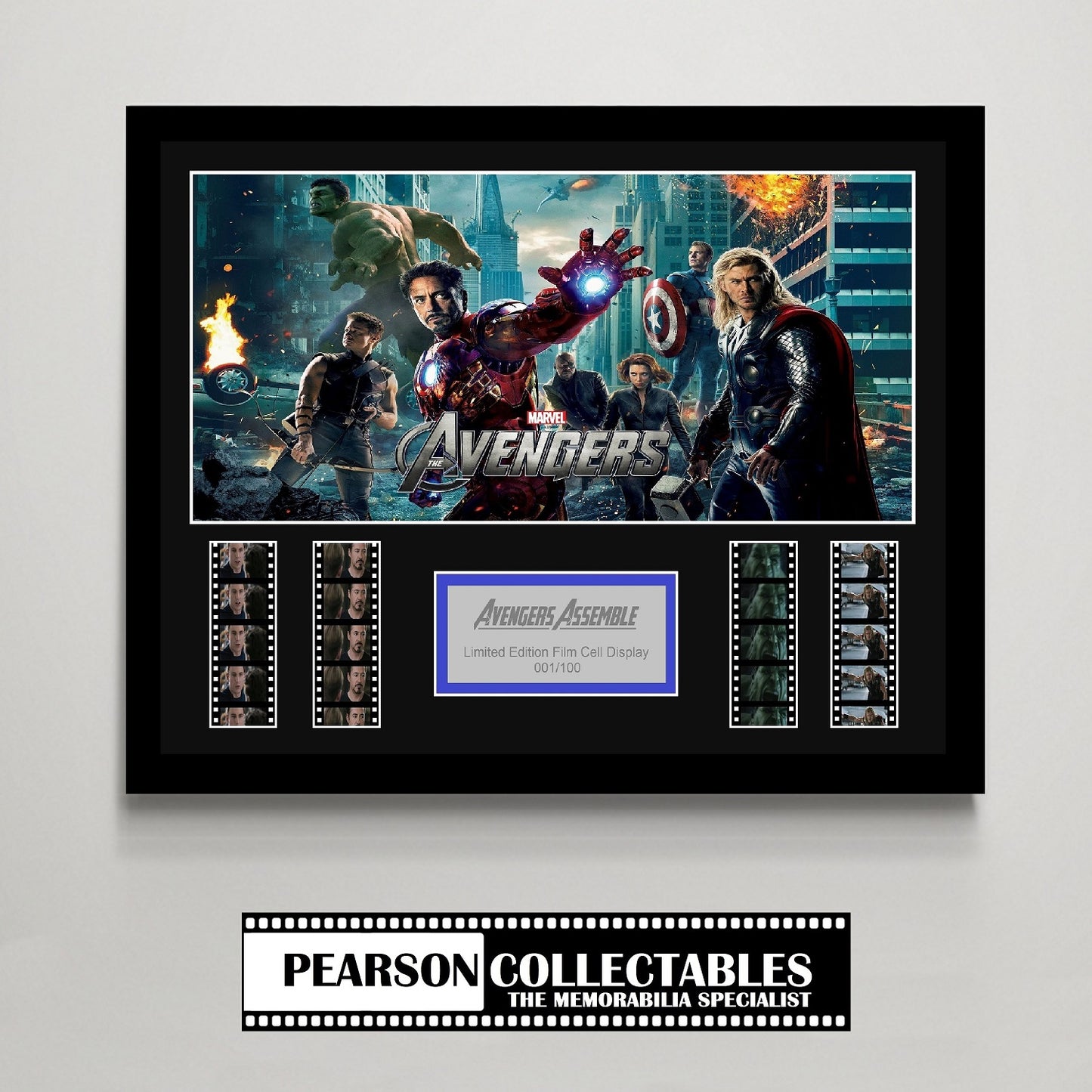 Avengers Assemble Large Film Cell Display