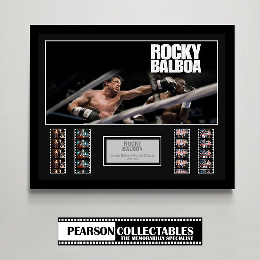 Rocky Balboa Large Film Cell Display