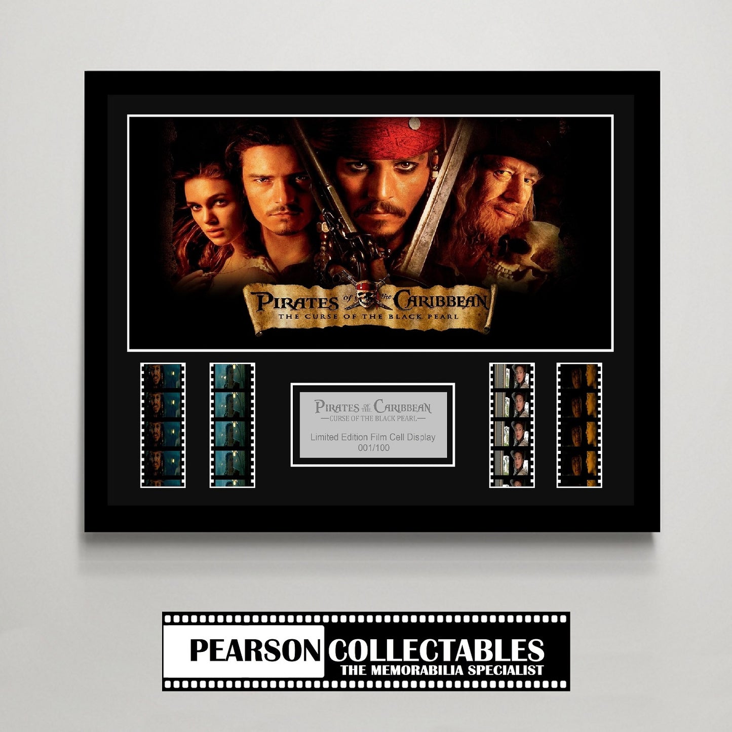 Pirates Of The Caribbean: Curse Of The Black Pearl Large Film Cell Display