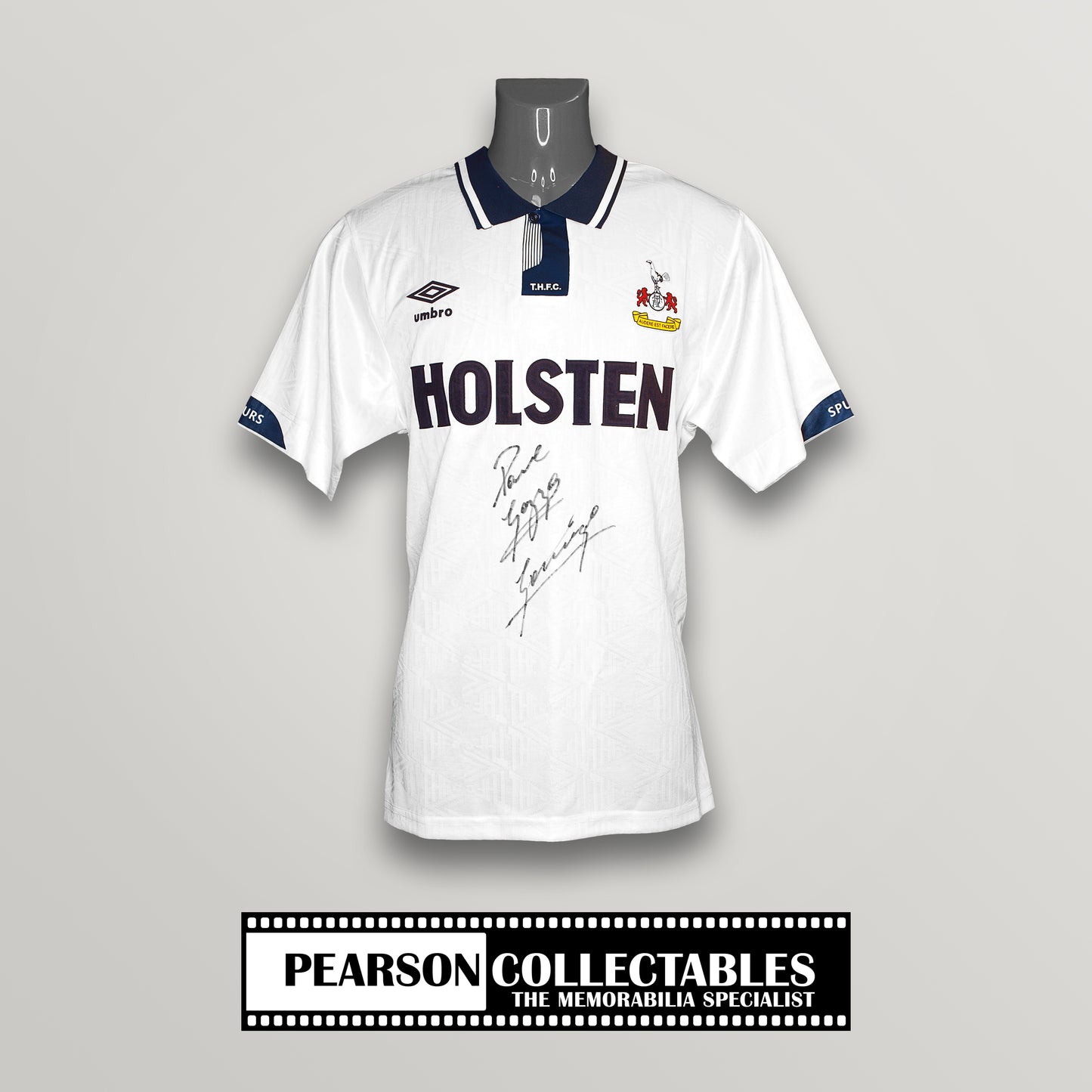 Paul Gascoigne Signed 'Tottenham Hotspur' Football Shirt