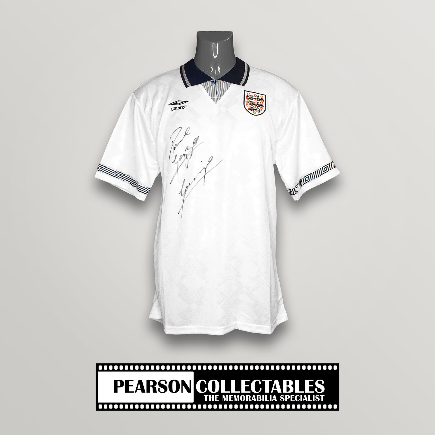 Paul Gascoigne Signed 'England - Italia 90' Football Shirt