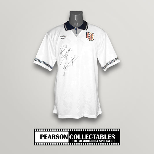 Paul Gascoigne Signed 'England - Italia 90' Football Shirt