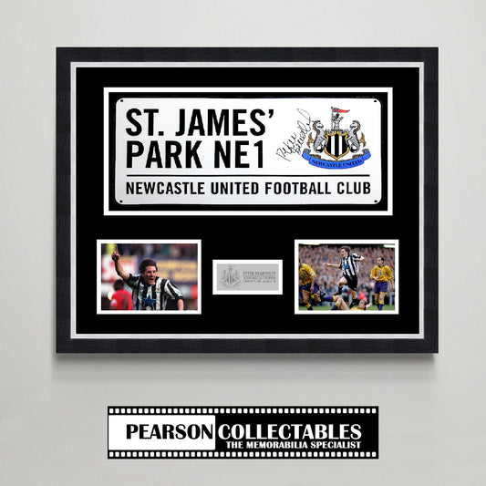 Peter Beardsley 'St. James Park' Signed Street Sign Display