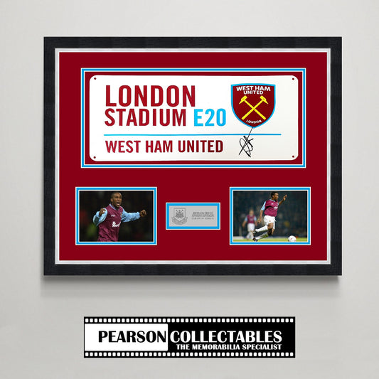 Jermain Defoe 'London Stadium' Signed Street Sign Display