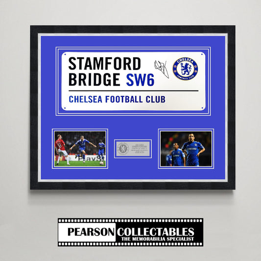 Joe Cole 'Stamford Bridge' Signed Street Sign Display