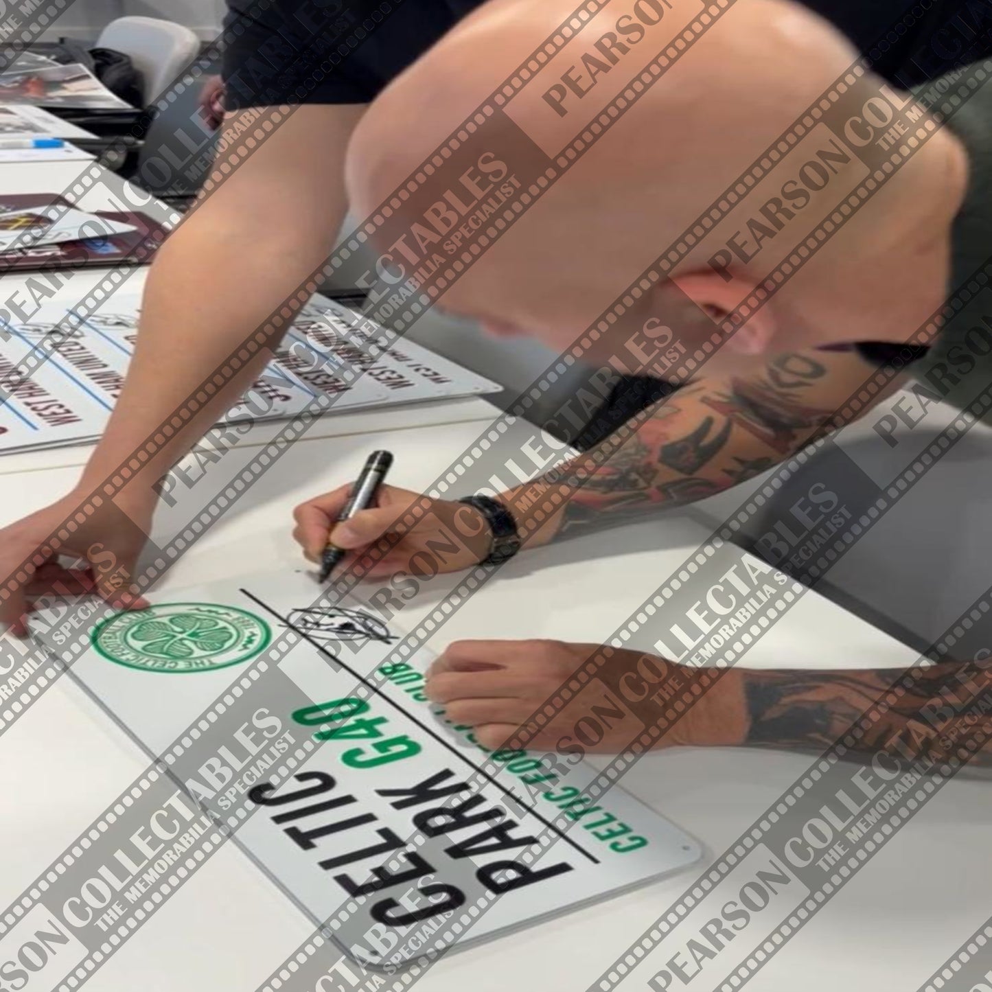 Celtic - Paolo Di Canio 'Celtic Park' Signed Street Sign Display