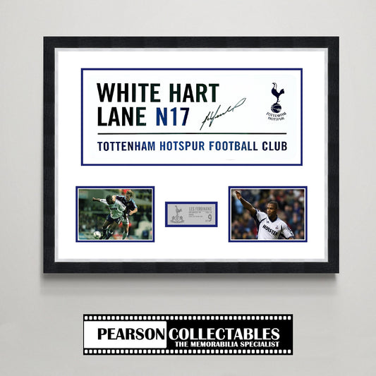 Les Ferdinand 'White Hart Lane' Signed Street Sign Display