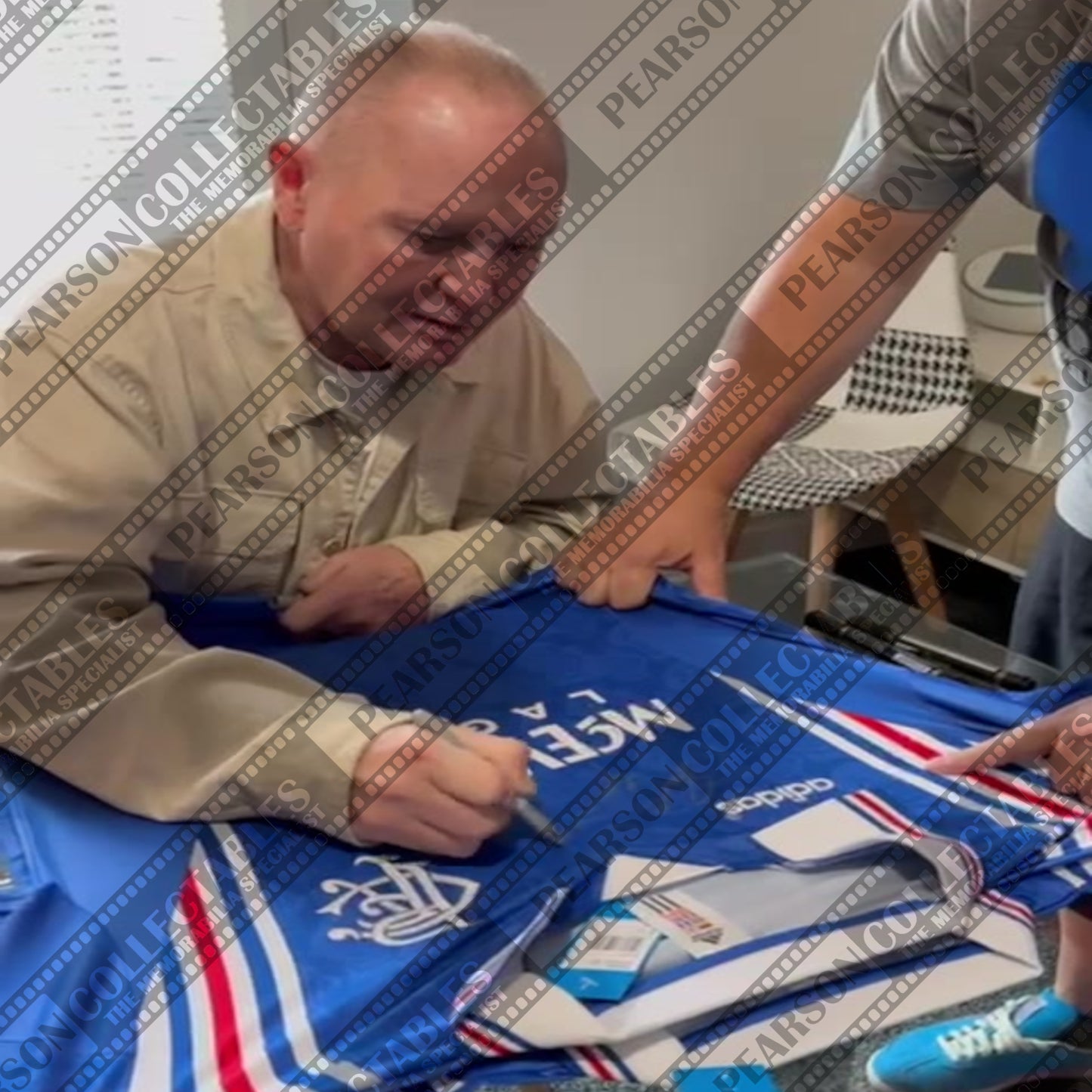 Paul Gascoigne Signed Rangers 1996/97 Home Football Shirt