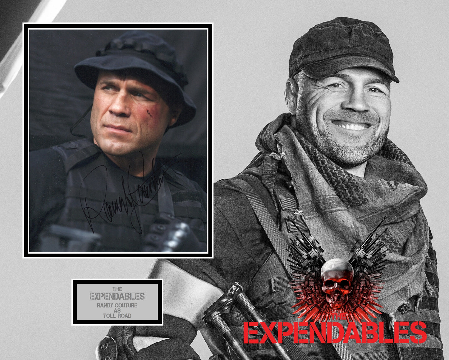 Randy Couture 'The Expendables' Autograph Display