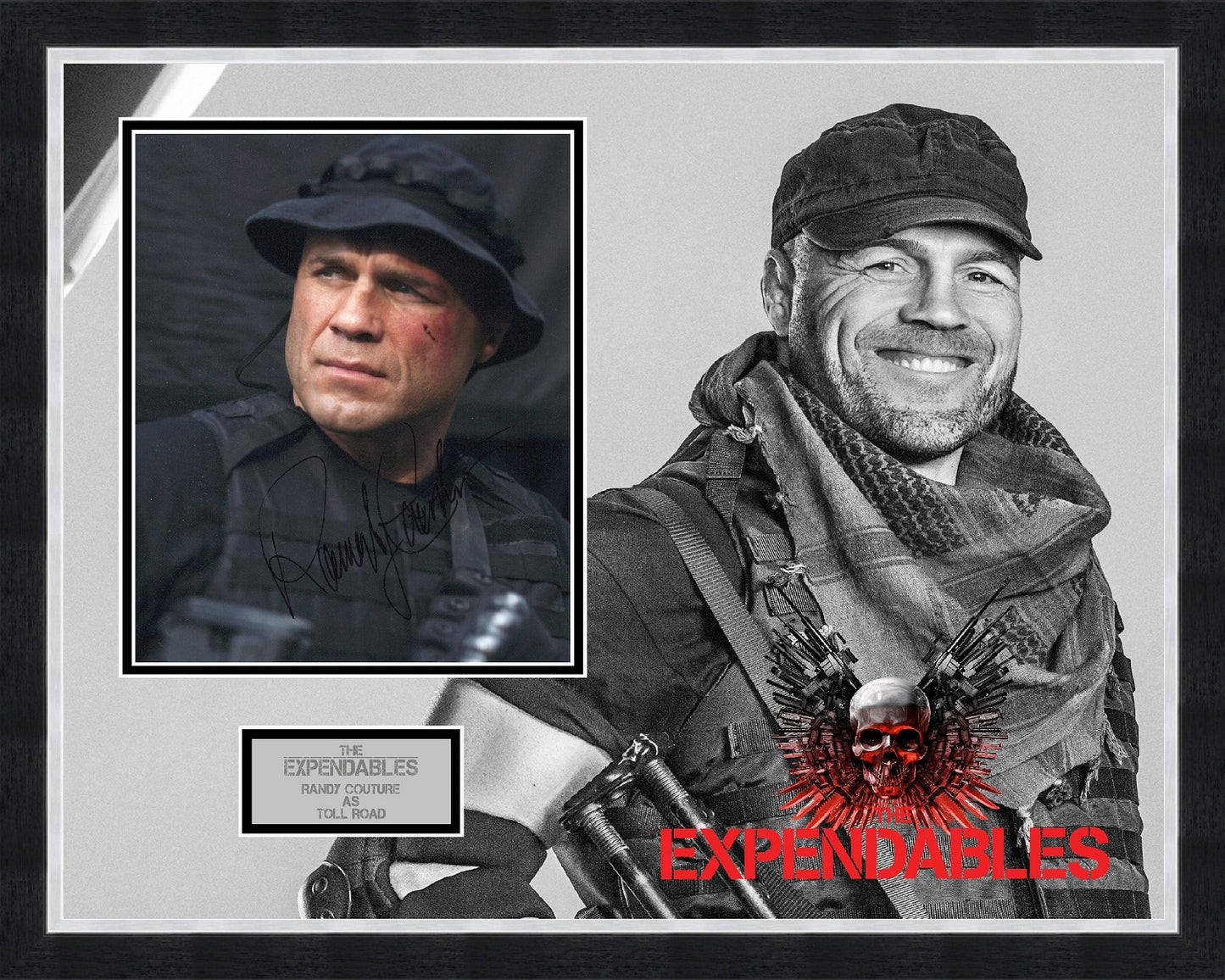 Randy Couture 'The Expendables' Autograph Display