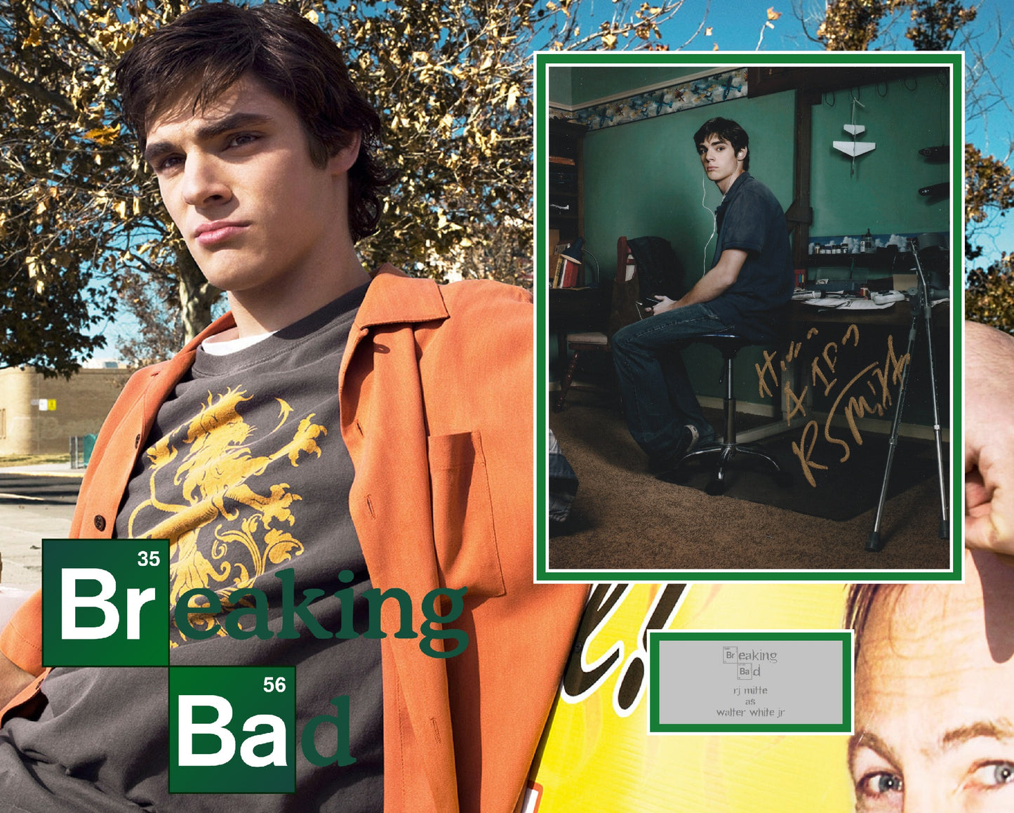 RJ Mitte 'Breaking Bad' Autograph Display