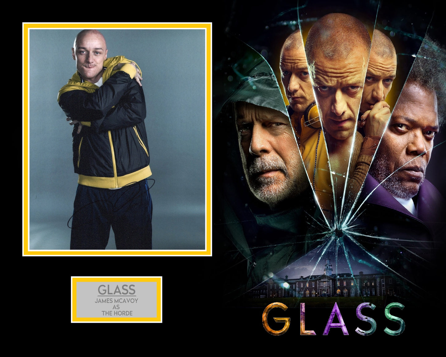 James McAvoy 'Glass' Autograph Display