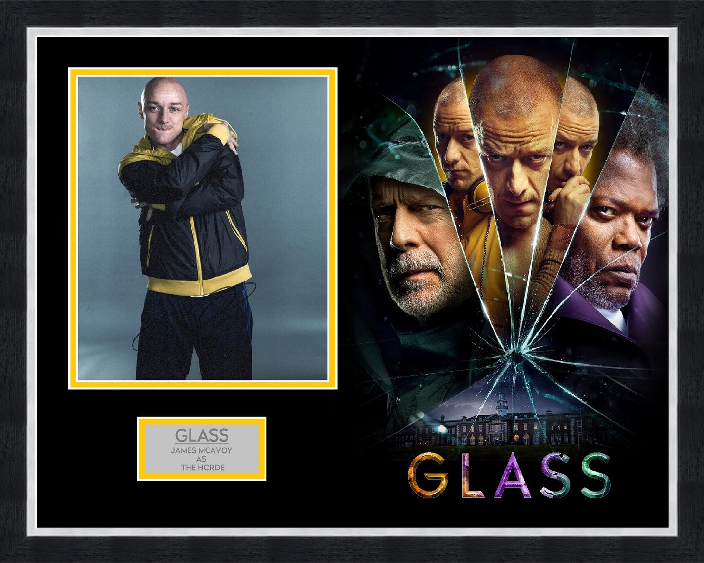 James McAvoy 'Glass' Autograph Display