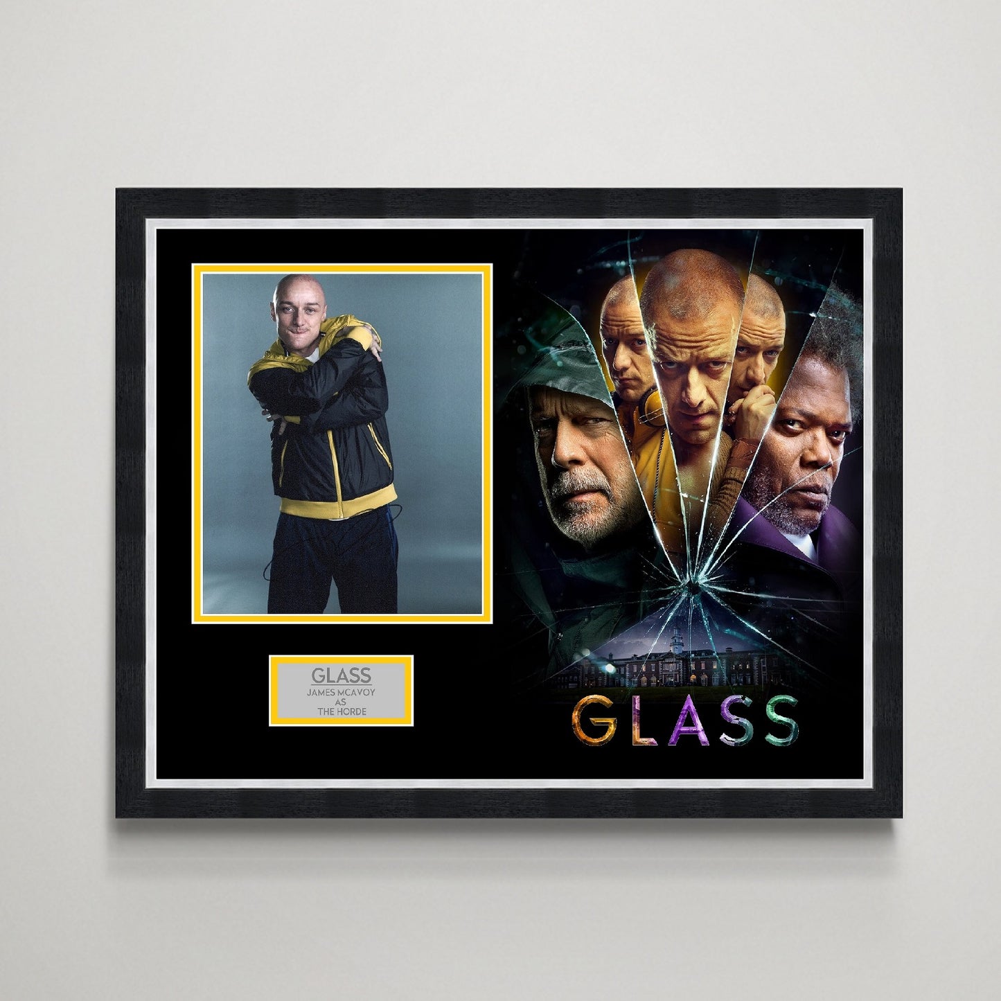 James McAvoy 'Glass' Autograph Display