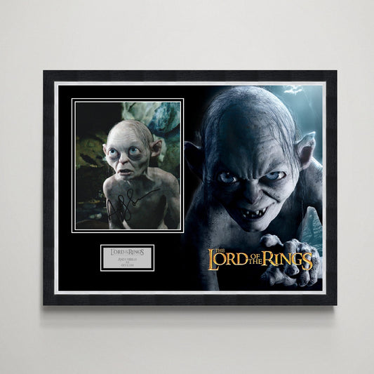 Andy Serkis 'Lord Of The Rings' Autograph Display