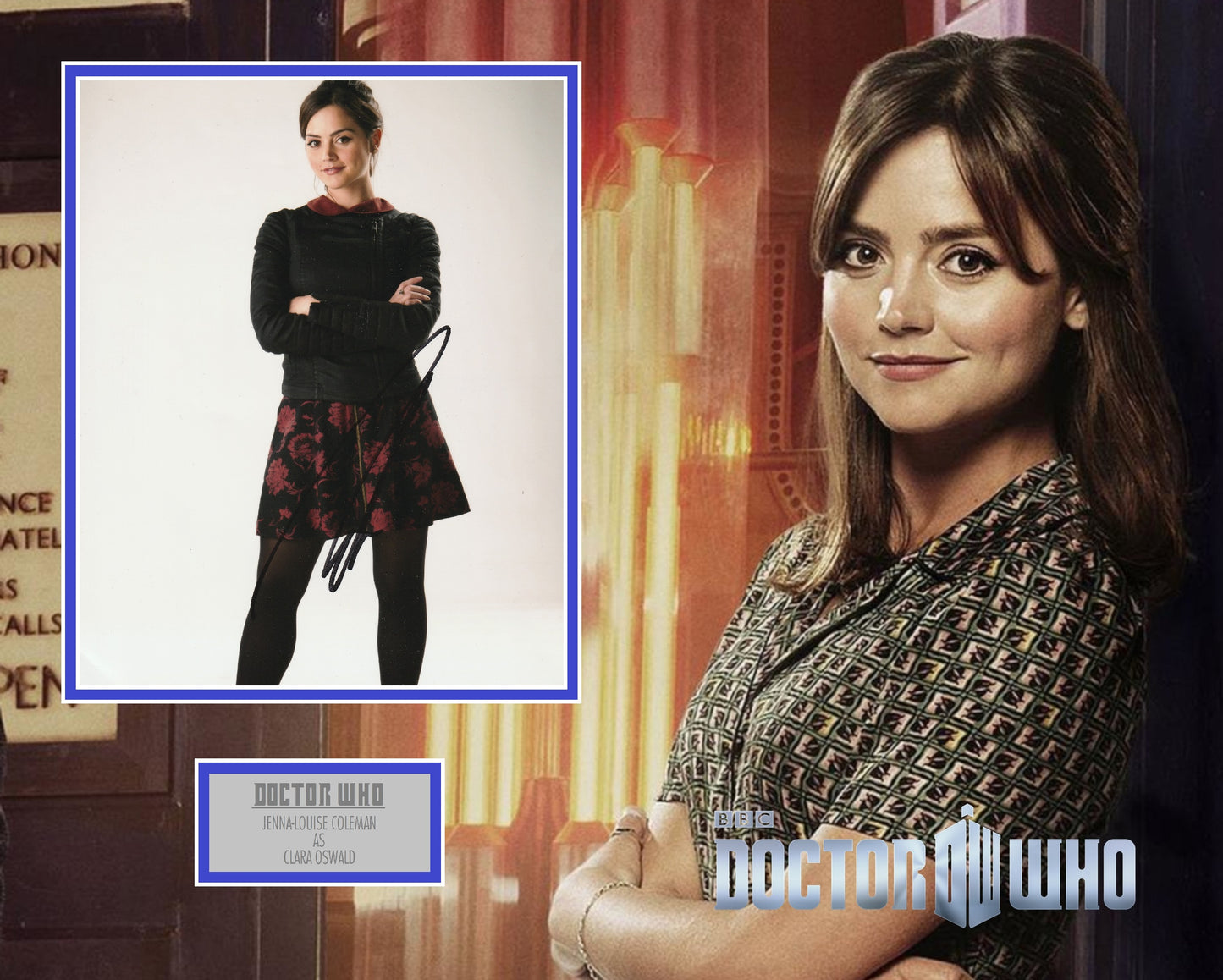 Jenna Louise Coleman 'Doctor Who' Autograph Display