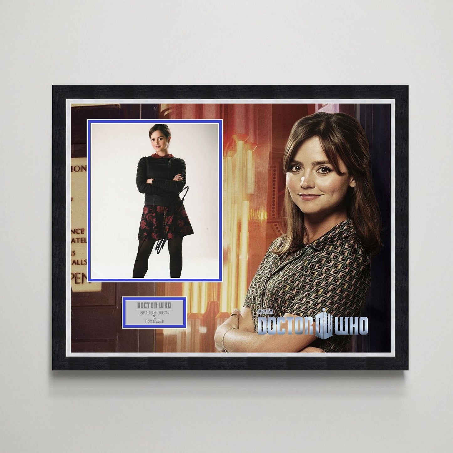 Jenna Louise Coleman 'Doctor Who' Autograph Display