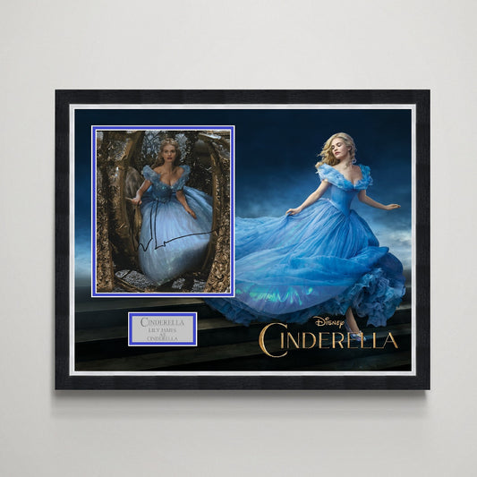 Lily James 'Cinderella' Autograph Display