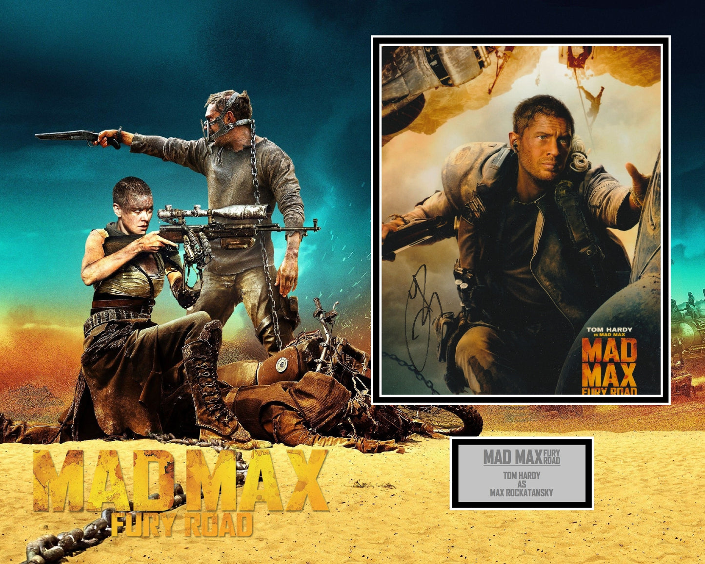 Tom Hardy 'Mad Max: Fury Road' Autograph Display