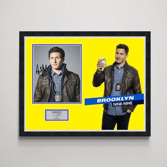 Andy Samberg 'Brooklyn Nine Nine' Autograph Display