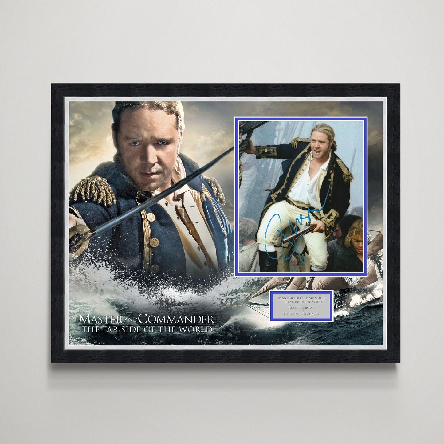 Russell Crowe 'Master & Commander' Autograph Display