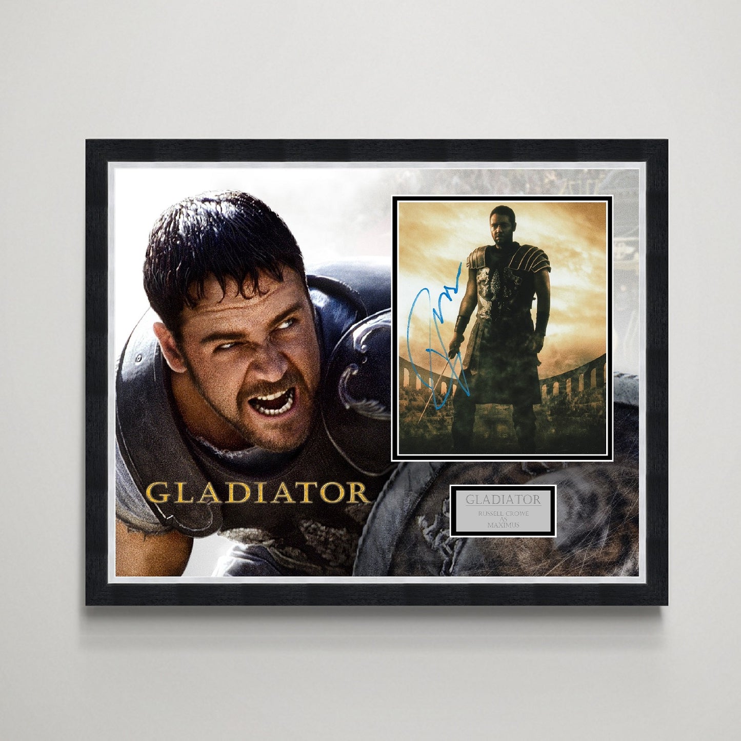 Russell Crowe 'Gladiator' Autograph Display