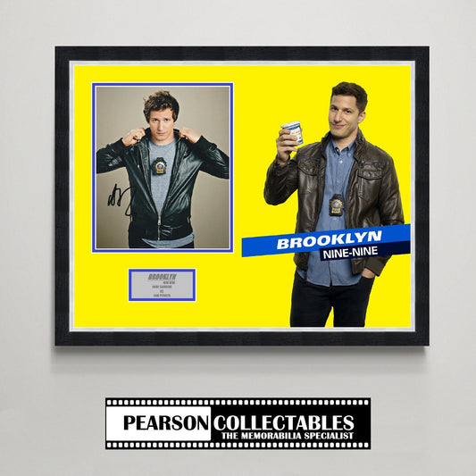 Andy Samberg 'Brooklyn Nine-Nine' Autograph Display