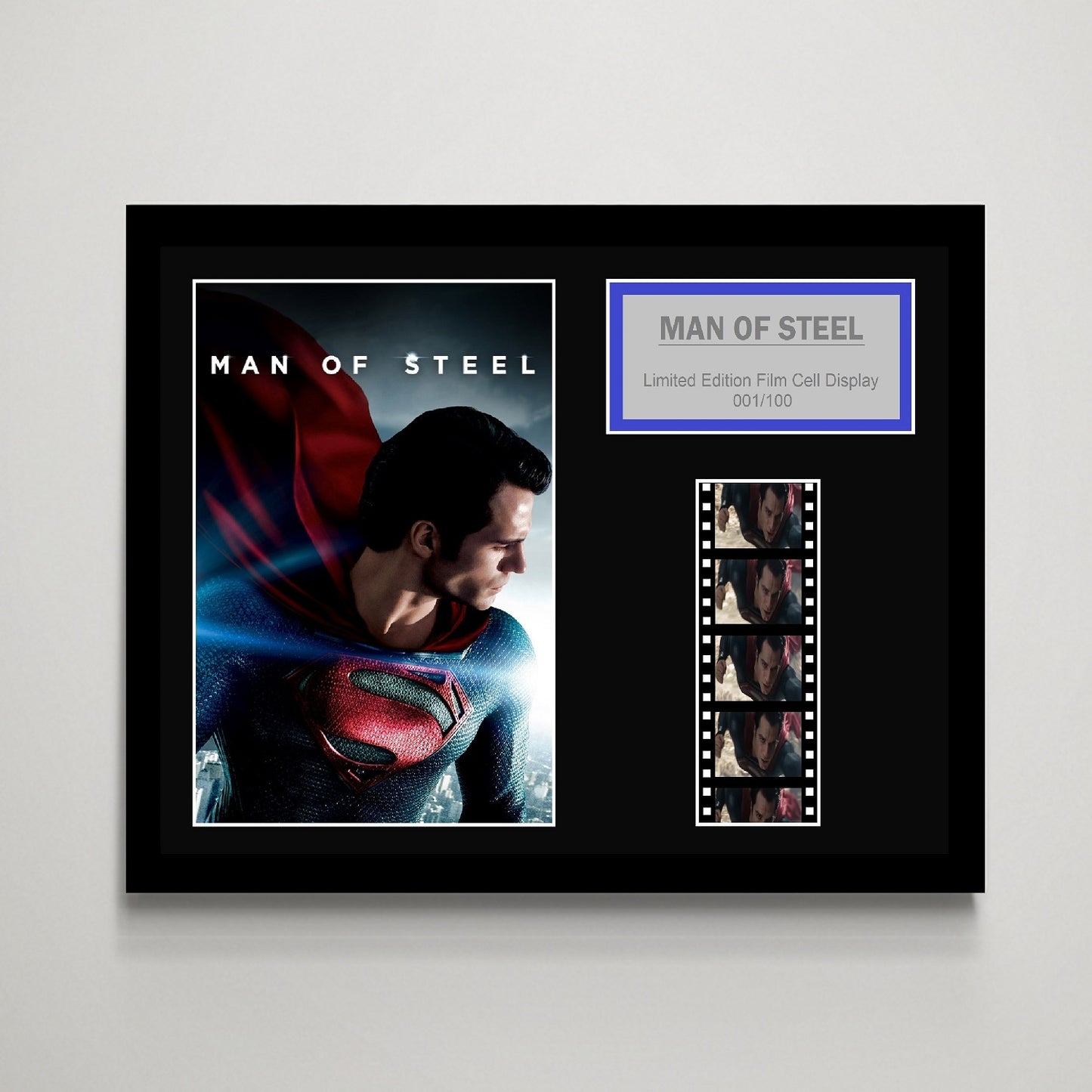 Man Of Steel Small Film Cell Display