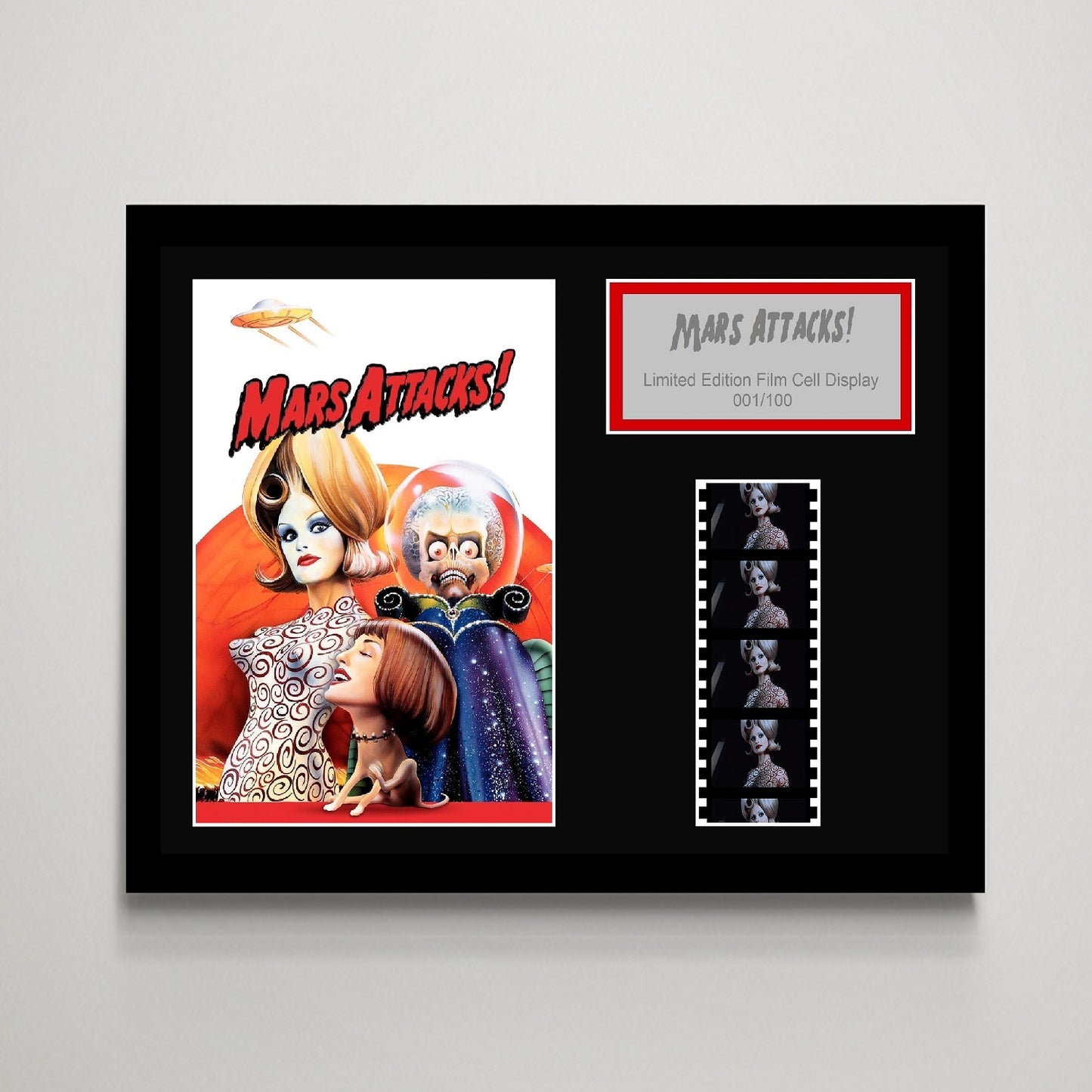 Mars Attacks Small Film Cell Display