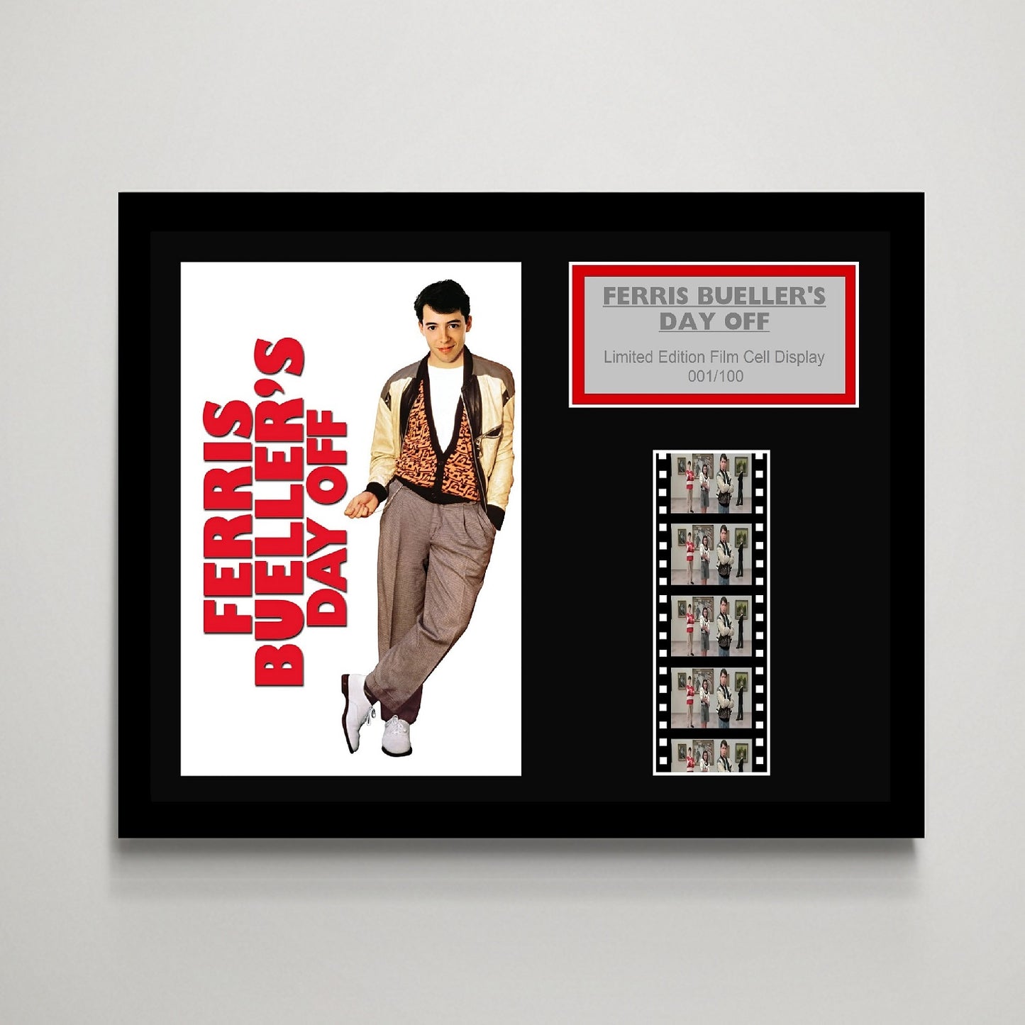 Ferris Bueller's Day Off Small Film Cell Display