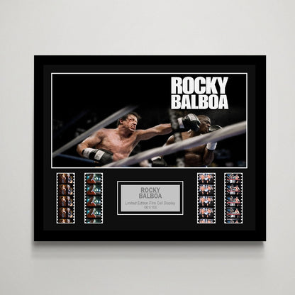 Rocky Balboa Large Film Cell Display