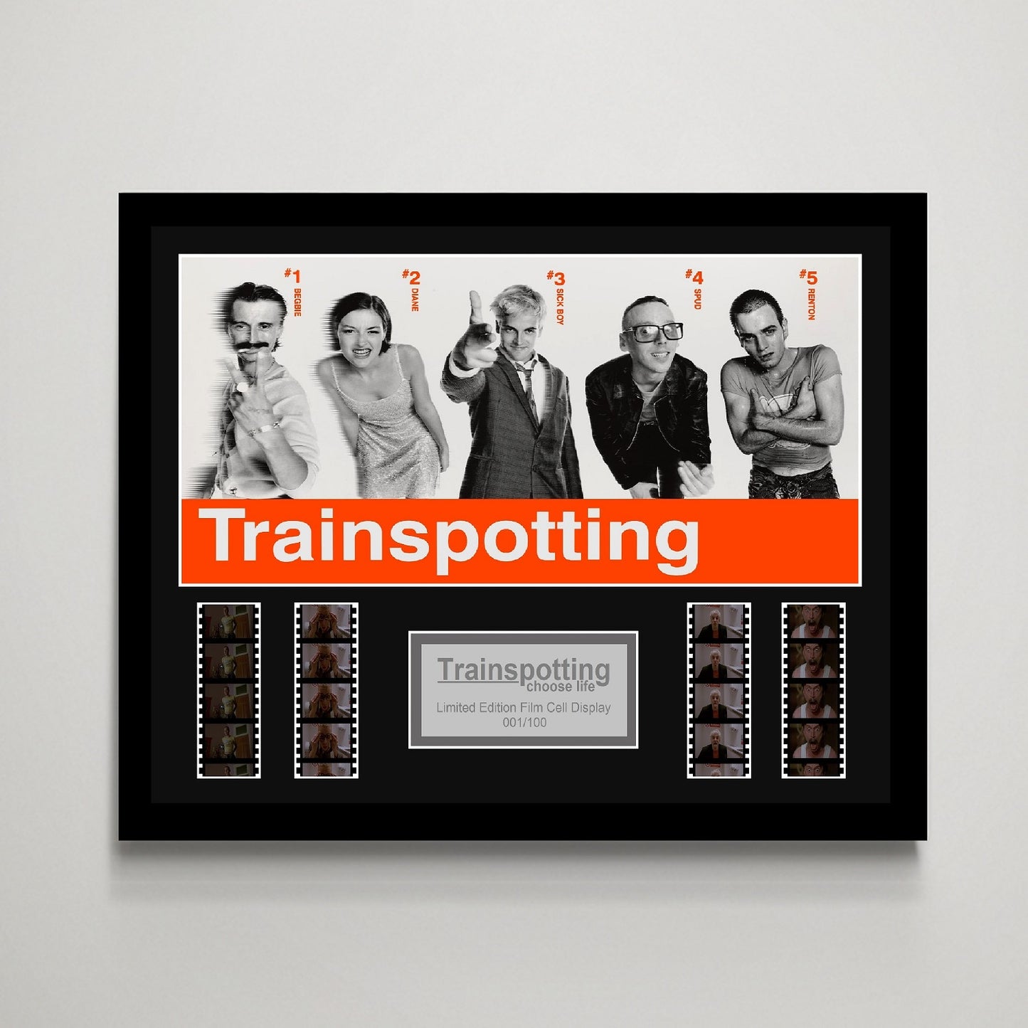 Trainspotting Large Film Cell Display