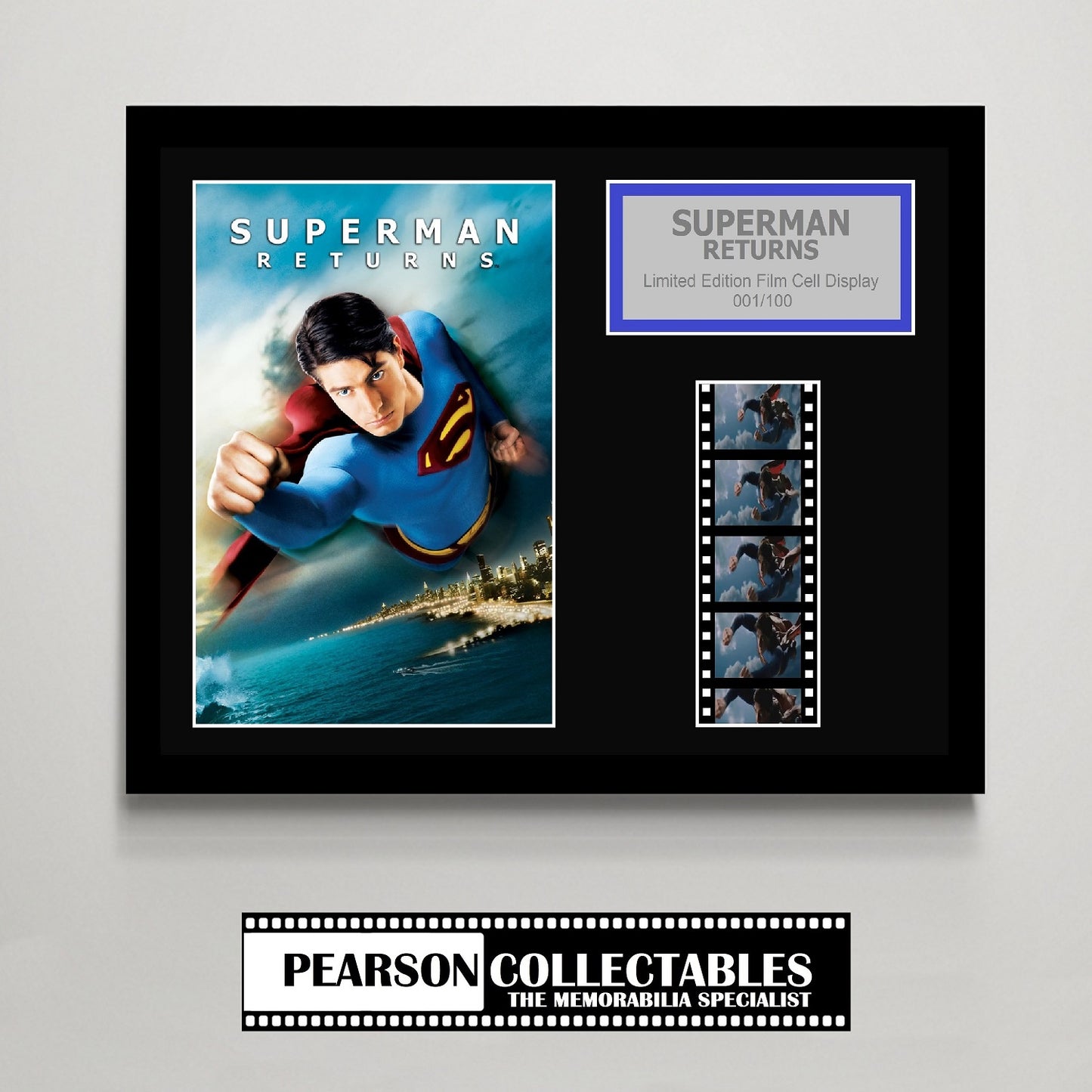Superman Returns Small Film Cell Display