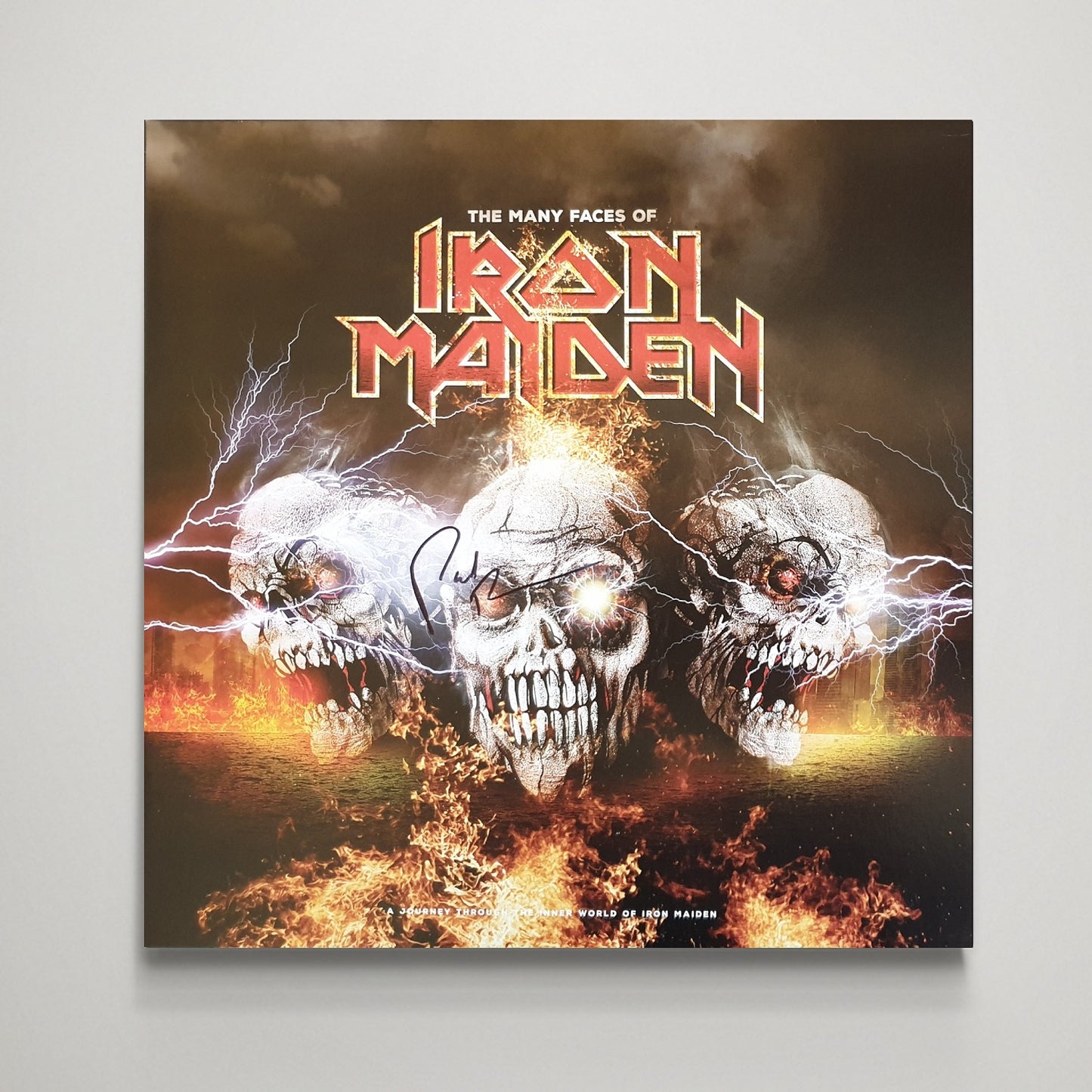 Paul Di'Anno Signed 'The Faces Of Maiden' LP