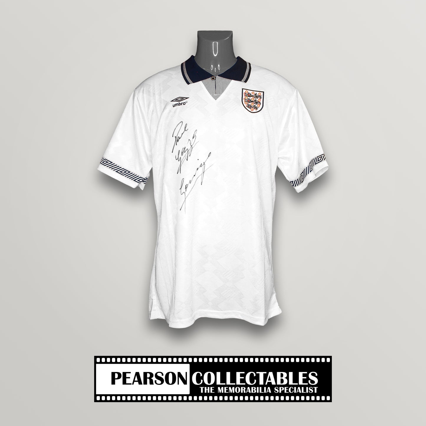 Paul Gascoigne Signed 'England - Italia 90' Football Shirt