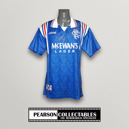 Paul Gascoigne Signed Rangers 1996/97 Home Football Shirt