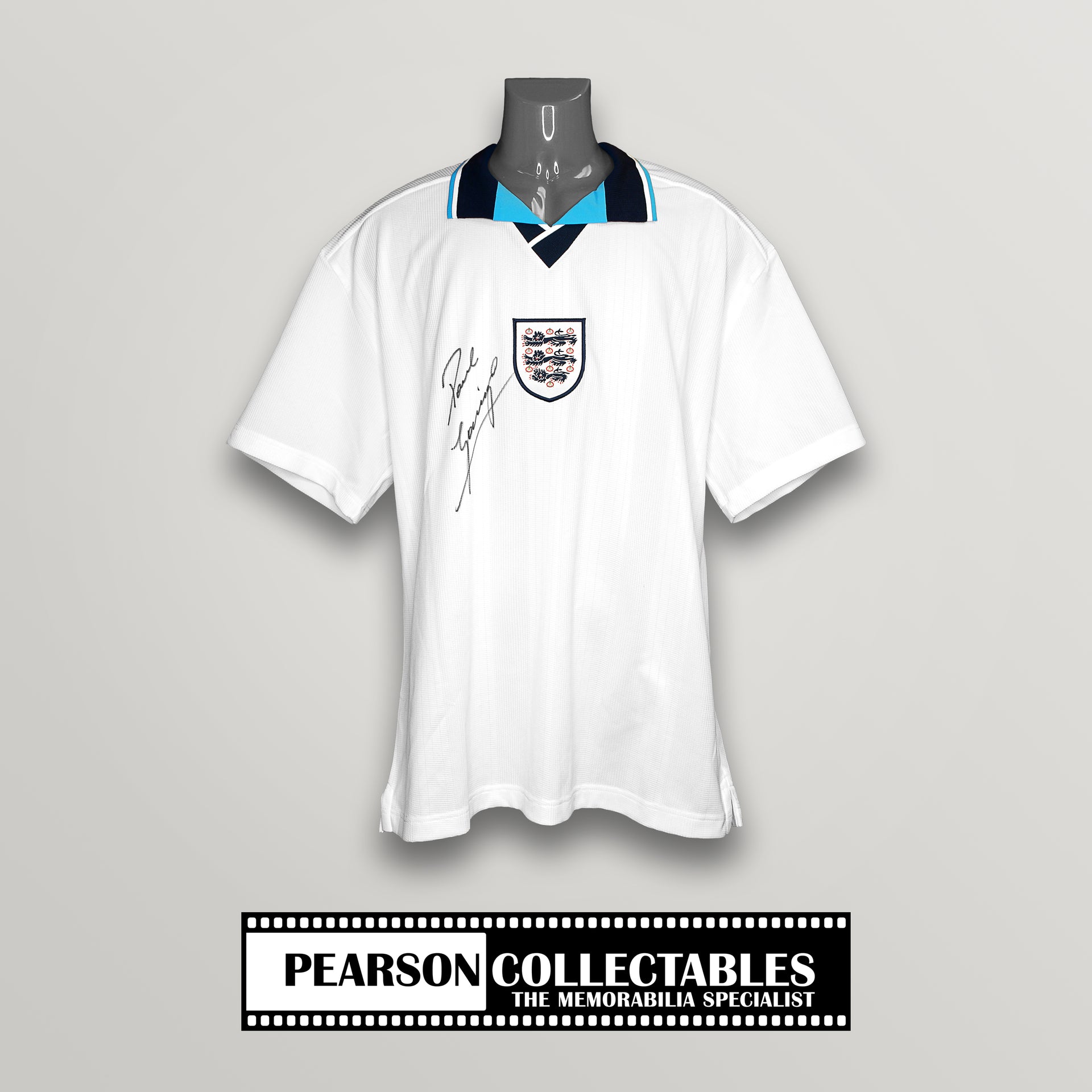 Paul Gascoigne Signed 'England Euro 96' Football Shirt – Pearson