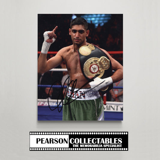 Amir Khan Signed 8x10'' Photo