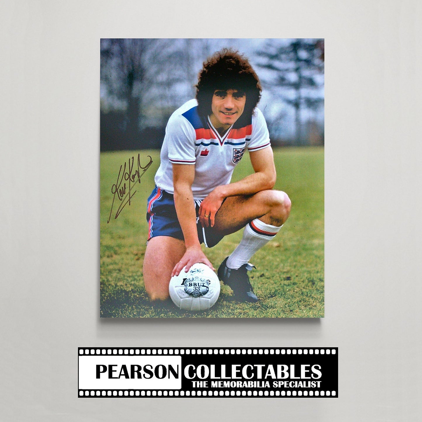 Kevin Keegan Signed England 11x14'' Photo